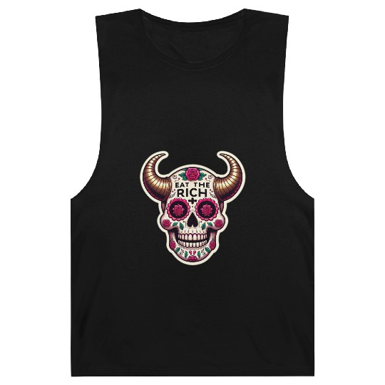 Horned Sugar Skull, eat the rich skull Barnard Tanks