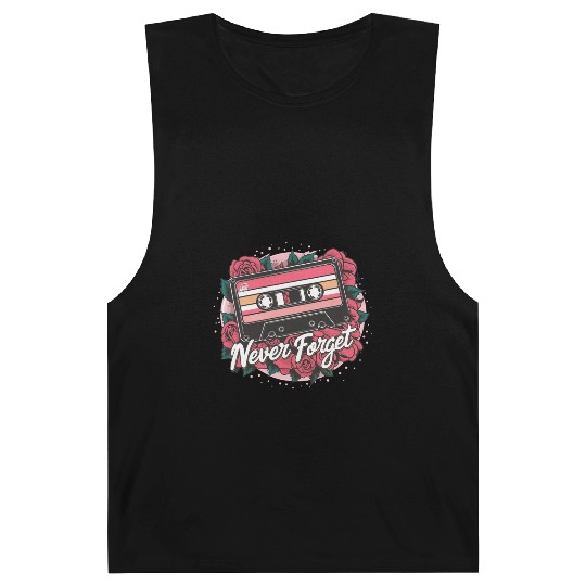 A cassette tape colored with roses never forget Barnard Tanks
