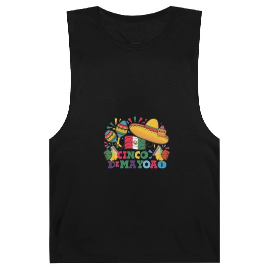 Cinco de Mayo: Mexican Flag Design Barnard Tanks