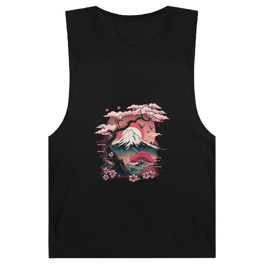 Japanese Sakura Garden Geisha Mount Fuji Cherry Barnard Tanks
