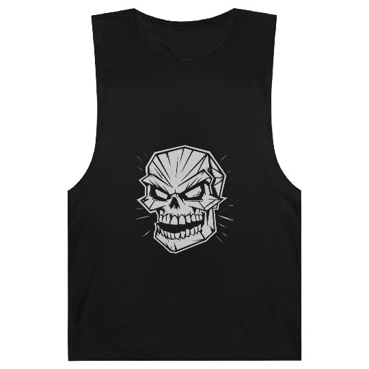 Skull cartoon illustration Barnard Tanks