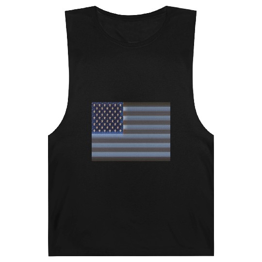 USA Flag with Space Stars & Stripes design Barnard Tanks