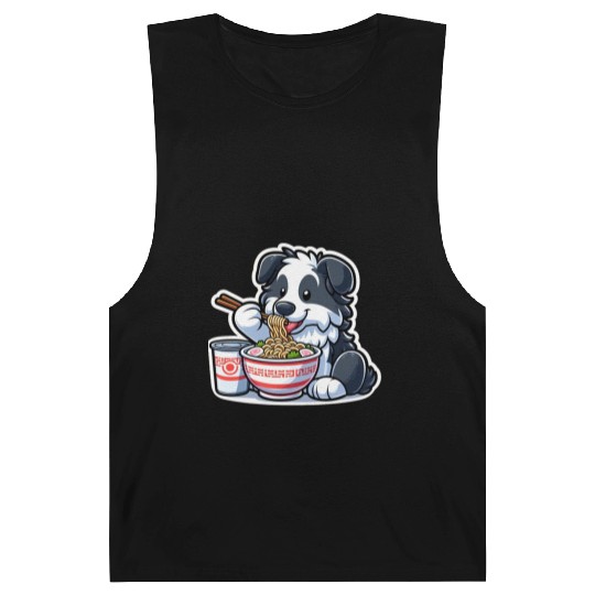 Border Collie Love Ramen Barnard Tanks