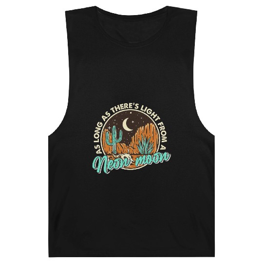 Neon Moon Cactus Country Mountain Vintage Retro Barnard Tanks