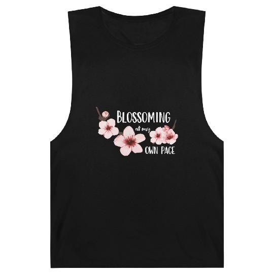 Spring floral Barnard Tanks Elegant Cherry Blossom Design