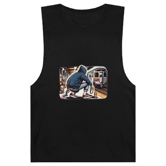 AI Teen in Subway Layup Underground- Masked Border Barnard Tanks