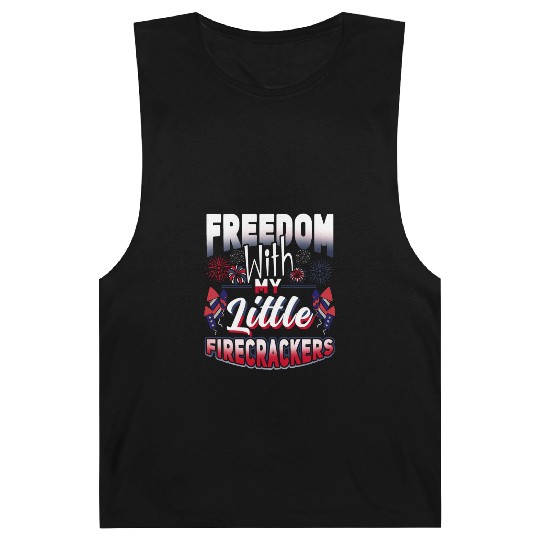 Freedom Firecrackers Patriotic Teacher Barnard Tanks