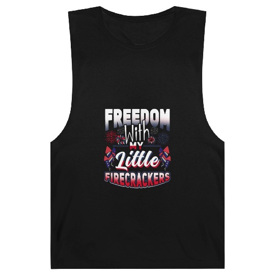 Freedom Firecrackers Patriotic Teacher Barnard Tanks