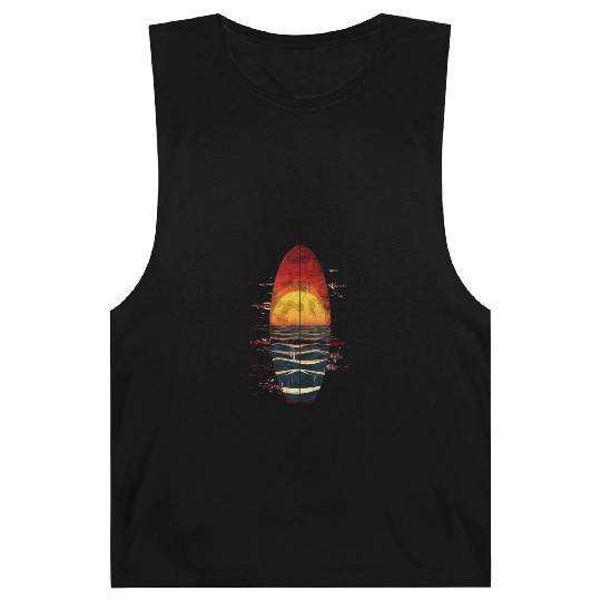 Sunset Surfboard with Ocean View Barnard Tanks