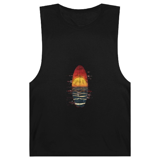Sunset Surfboard with Ocean View Barnard Tanks