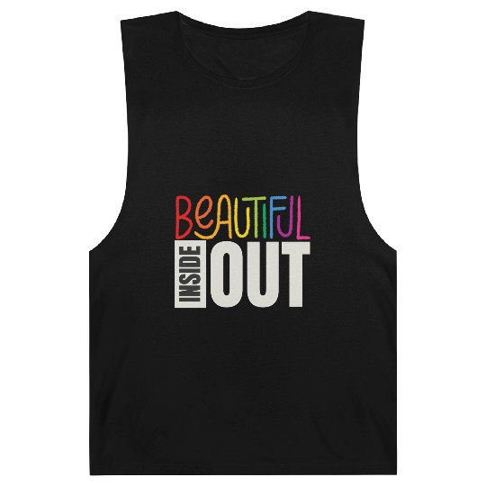 Beautiful Inside Out (black) Barnard Tanks