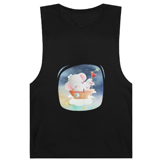 Sailing Elephant and Rabbit Using Boat Fishing Barnard Tanks