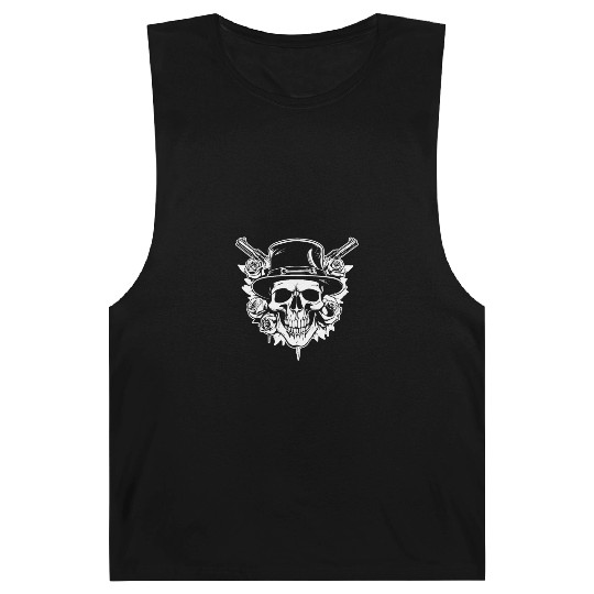 Skeleton Roses Guitar Guns Skull Roses Barnard Tanks