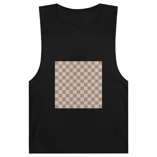 Brown Classic Checkered Big Checkerboard Barnard Tanks