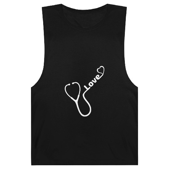 Stethoscope Love Medical Affection Barnard Tanks