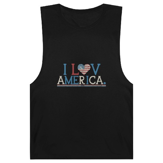 I Love America Barnard Tanks
