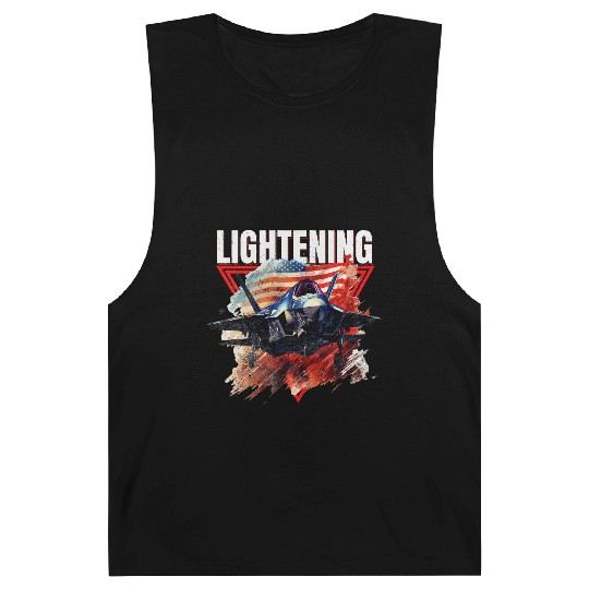 F35 Lightning Fighter Jet Plane Veteran Military Barnard Tanks