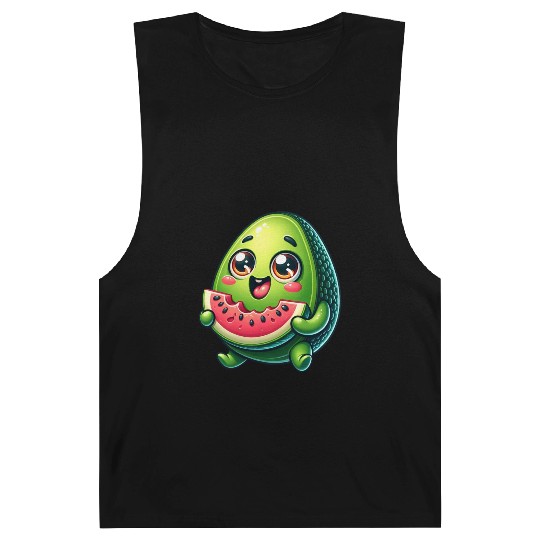 Avocado & Watermelon Sweet Comic Barnard Tanks
