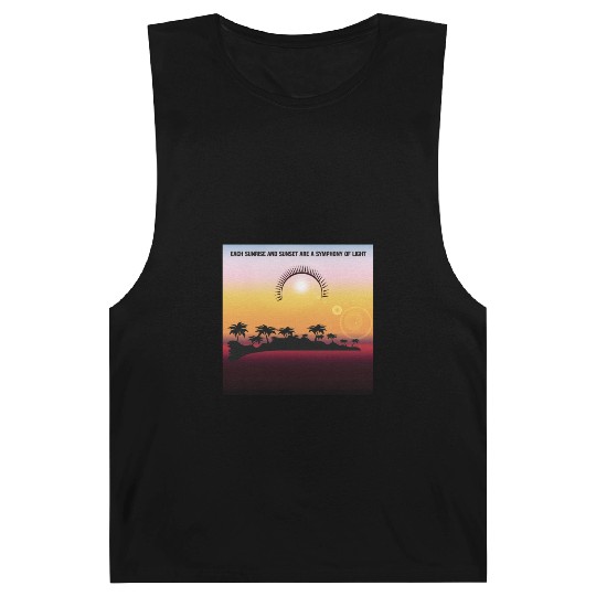 Sunrise and Sunset designs for Life Barnard Tanks