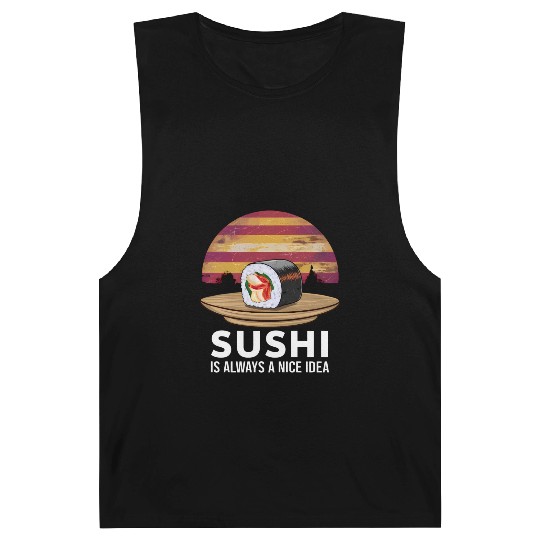 Sushi On A Retro Sunset Barnard Tanks