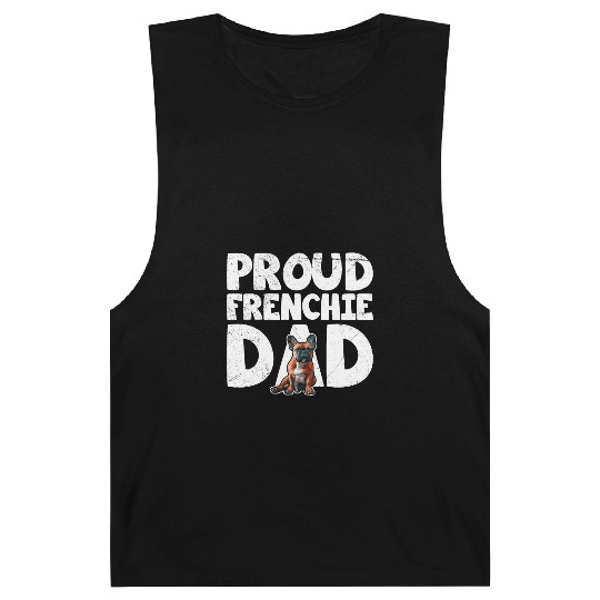 French Bulldog Lovers Proud Frenchie Dad Barnard Tanks