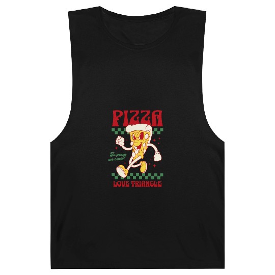 Pizza Love Triangle Barnard Tanks