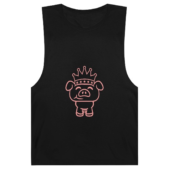 Pig King Queen Crown Prince Princess Piggy Piglet Barnard Tanks