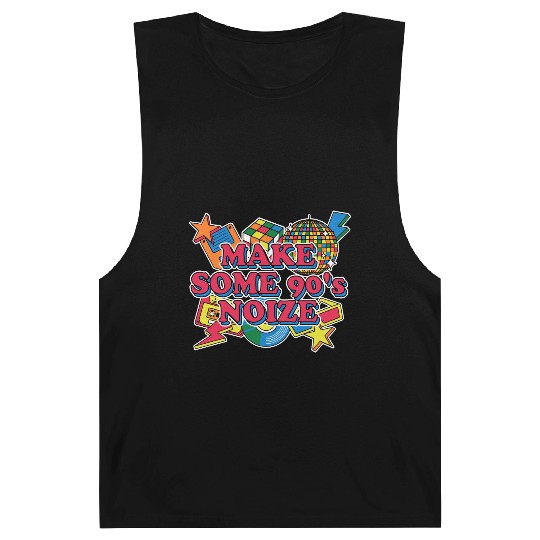 90s Cool 1990 Chill Retro Vintage Music Barnard Tanks