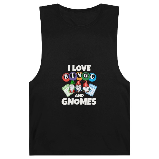 I love Bingo and gnomes funny Barnard Tanks