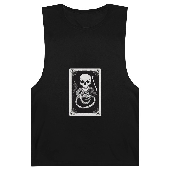 Skull Tarot Card Reader Astrology Occult Barnard Tanks