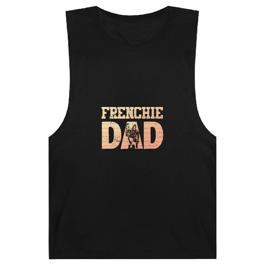 Frenchie DAD French Bulldog Lover Owner Barnard Tanks