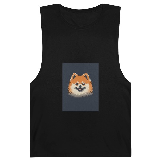 Pomeranian Dog 1 - Japanese Old Vintage Barnard Tanks