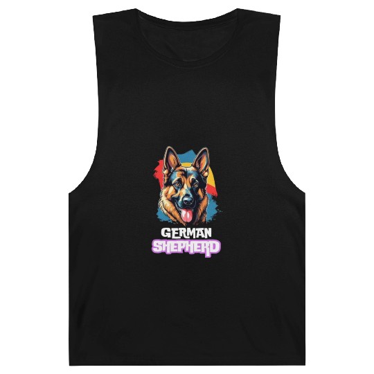 Cool german shepherd design Barnard Tanks