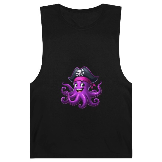 Funny pirate octopus Barnard Tanks