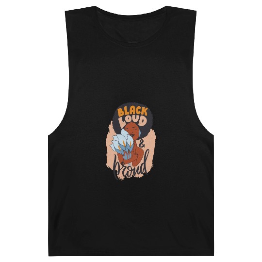 The african women hugging bouquet flowers Barnard Tanks
