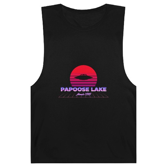 Vaporwave Papoose Lake Nevada Area 51 S4 Barnard Tanks