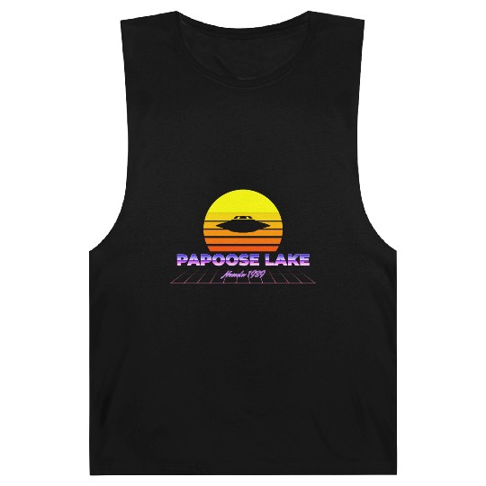 Vaporwave Papoose Lake Nevada Area 51 S4 Barnard Tanks