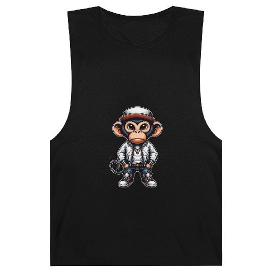 Barnard Tanks Funny of a monkey dressed as rap