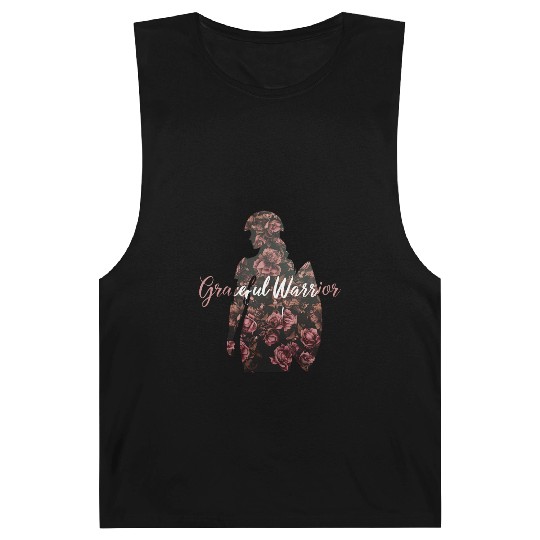 Graceful Warrior Flower Background Design Barnard Tanks