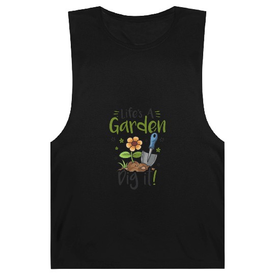 Life's A Garden Dig it Gardening for Women Light Barnard Tanks