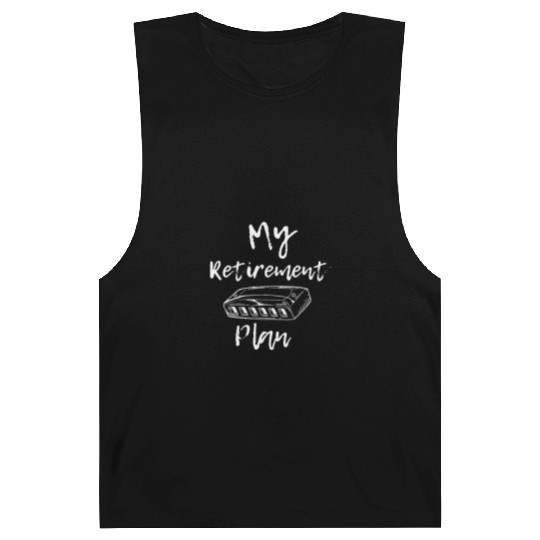 Funny Harmonica Harmonist Musician Retirement Gift Barnard Tanks