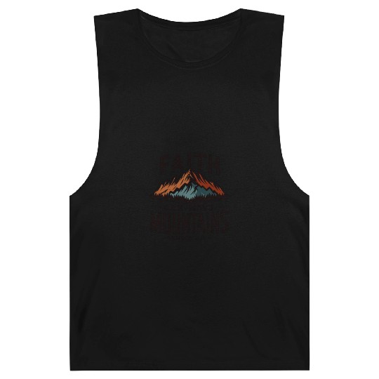 Faith Can Move Mountains Matthew 17:20 Retro Barnard Tanks