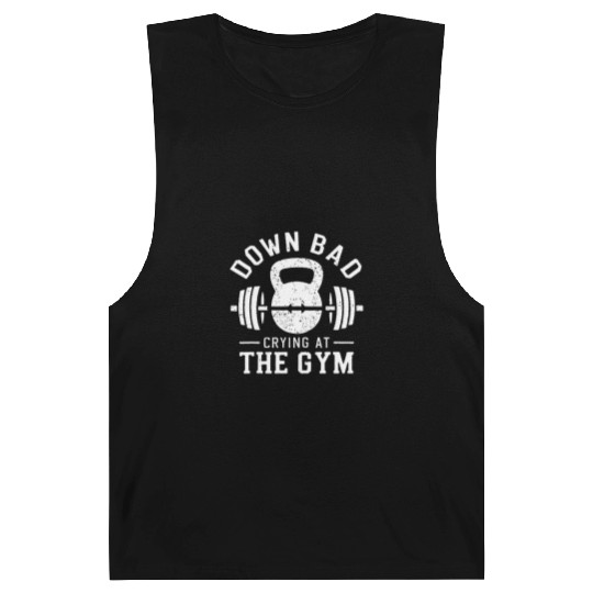 Down Bad Crying At The Gym Barnard Tanks