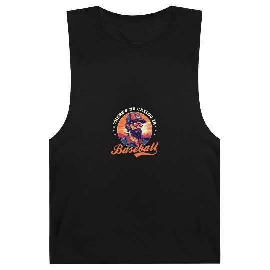4th Of July Baseball Coach No Crying In Baseball Barnard Tanks