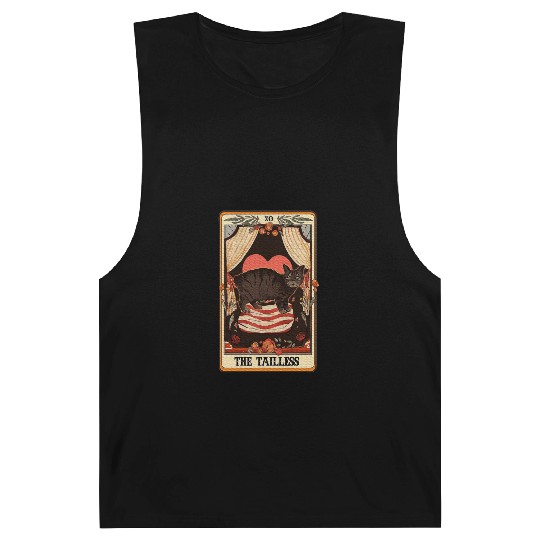 The Tailless Tarot Card Manx Cat Lover Manx Cat Barnard Tanks