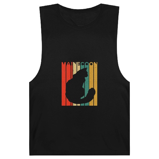 Maine Cat Silhouette Maine Lover Barnard Tanks