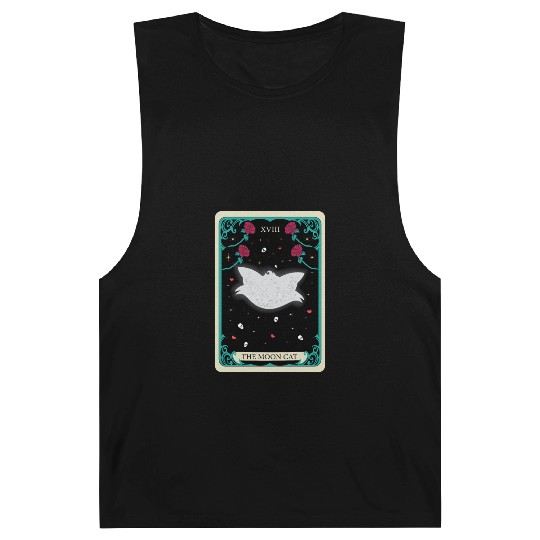 the moon cat Barnard Tanks tarot card gift for mom and dad