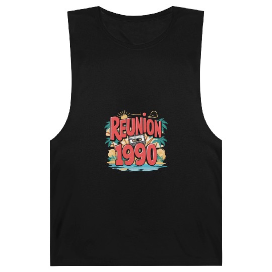Retro Reunion 1990 Cassette Tape Sunset Beach Barnard Tanks