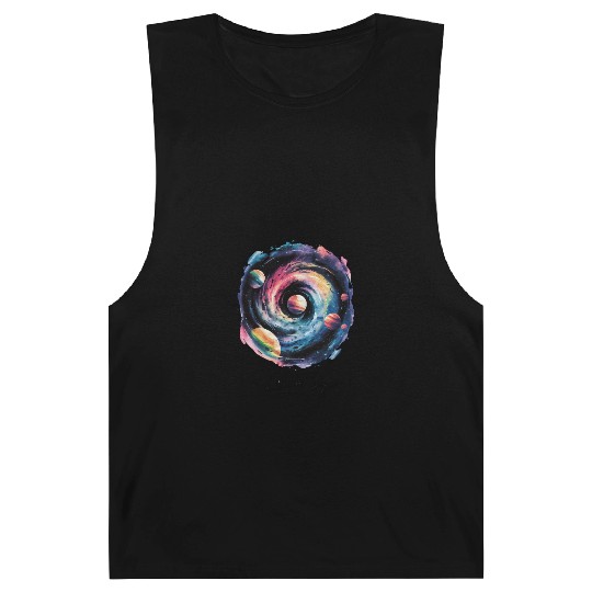 Dream Big Colorful Galaxy Spiral Barnard Tanks