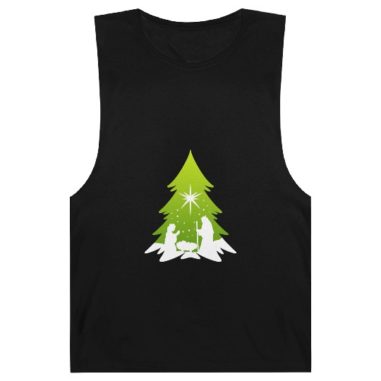 Christmas Tree Nativity Scene Artist Barnard Tanks